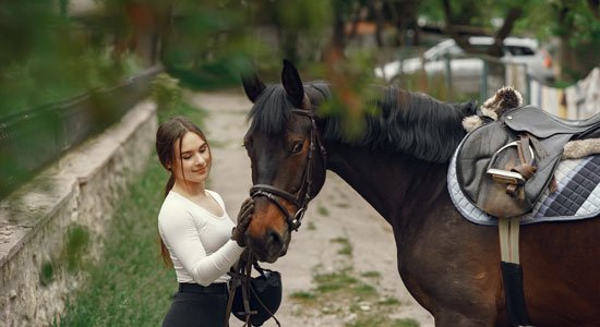 Часовая прогулка на лошадях в конном клубе «Мустанг» для одного человека