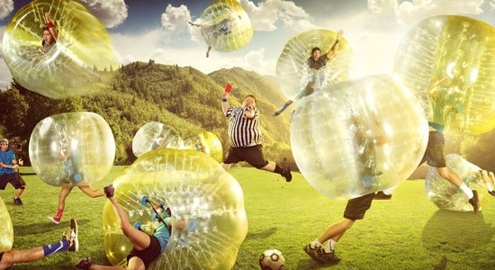 Выездной бампербол — забавная игра в шарах