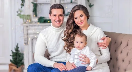 Семейная фотосессия в студии