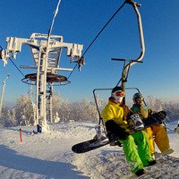 Веселые покатушки на сноуборде в Логойске Веселые покатушки на сноуборде в Логойске