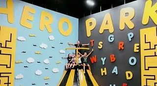 Прыжки на батутах в Hero Park